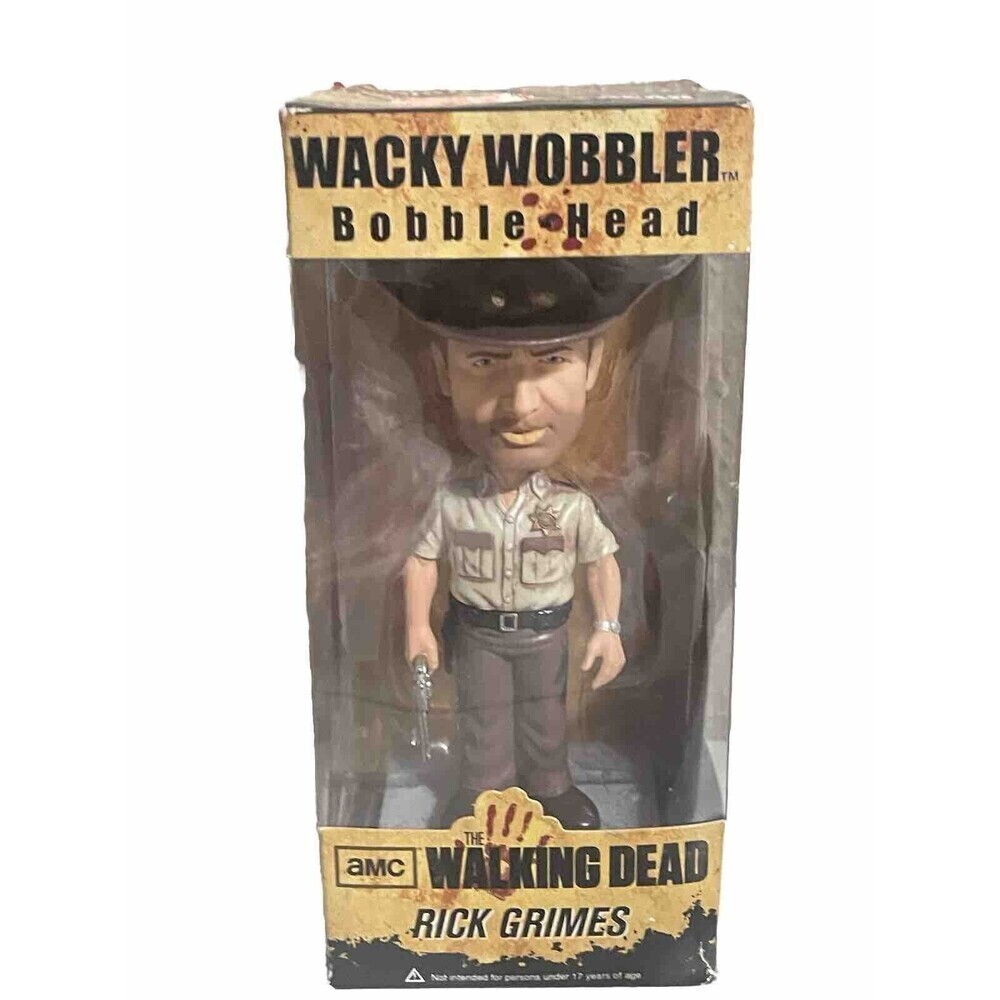 The Walking Dead Rick Grimes Wacky Wobbler Bobblehead BY FUNKO NIB AMC